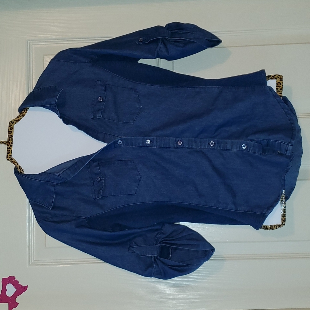 3/$15 Jean button down shirt